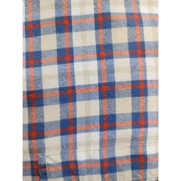 Lands' End XL 100% Cotton Men's Plaid Long Sleeve Traditional Fit Button Down - Picture 2 of 6